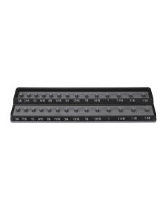 1/2 in. Fractional SAE Peg Socket Holder, Gray