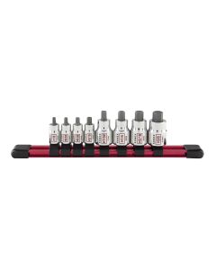 Sunex Tools 1/4 in. & 3/8 in. Drive Stubby Fractional SAE Fractional Hex Bit Socket Set