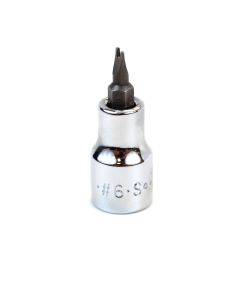 #6 3/8" Drive Spanner Chrome Bit Socket