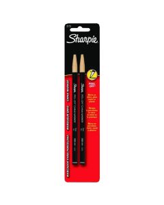 Sharpie 2 Count Peel-Off China Markers, Black