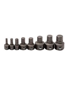 8 Piece Metric Hex Ratcheting Wrench Insert Bit Set