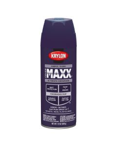 Krylon Covermaxx Paint+Primer; Gloss Purple; 12 oz. Aerosol