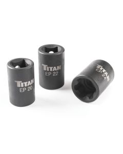 Titan 3-Piece External Torx Plus Socket Set