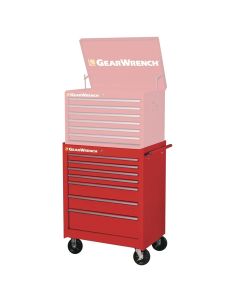 GearWrench 83125 TEP Series 27 in. 7-Drawer Roller Bottom Cabinet, Red