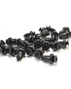 Black Nylon Bumper Cover Push Type Retainer; for Toyota Camry '92 - On (100/Bag)