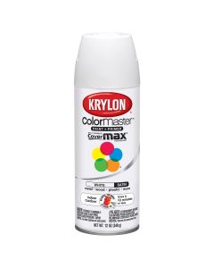 Krylon Colormaster Satin Touch; Satin White; 12 oz. Aerosol