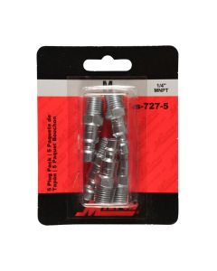 1/4" Male Plug M-Style - 5 Pack