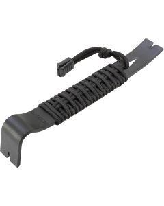 Schrade Black Powder Coated 7.5 in. Pry Bar with High Carbon Steel Construction and 550 Paracord Handle for Outdoor Survival, Camping and Emergency Situations
