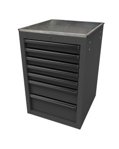 Homak Mfg. RS PRO 22 in. 7-Drawer Side Cabinet, Black
