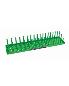 1/2" Metric 3-Row Socket Tray, Green
