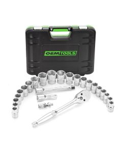 26PC 1/2 IN Dr Ratchet and Socket Set