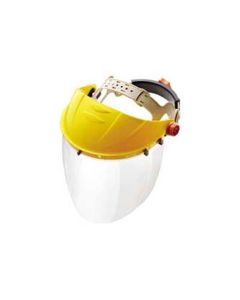 Faceshield with Headgear and Visor, Venom, Clear 15-1/2" x 8" Shield, Tension Adjustment in Headge