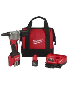 M12 CORDLESS RIVET TOOL (2) BATT KIT