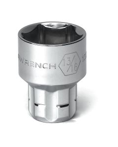 GearWrench 3/8 in. Drive Pass-Thru 6-Point Standard Fract. SAE Socket 13/16 in.