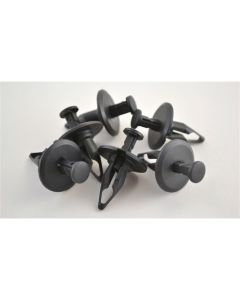 Black Nylon Bumper Fascia Retainer, Head Diameter 1" (100/Bag)