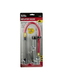 INFLAT GAUGE W/12" HOSE,DUAL FT CHK