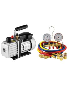 Vacuum Pump and Manifold Gauge Set