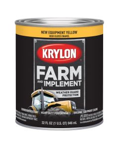 Krylon Farm/Implement; New Equipment Cat Yellow; 32 oz. Quart