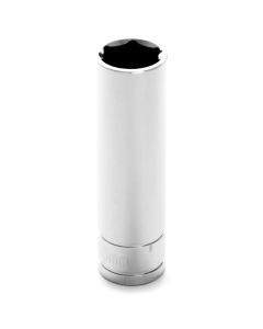 Chrome Socket, 1/2" Drive, 16mm, 6 Point, Deep