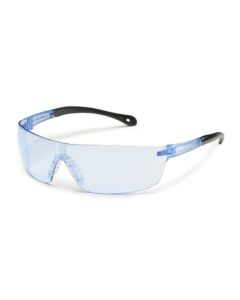 StarLite Squared Safety Glasses, Wraparound Pacific Blue Lens, Blue Frame, Snug Comfortable Fit