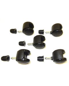 Casters, Industrial-Base Hard Floor (Set of 5)