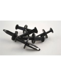 Black Nylon Body Retainer, Head Diameter 11/16" (25/Bag)