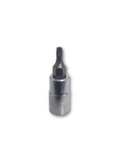 VIM Tools TR10 Tamper Proof Torx Bit, Satin 1/4 Sqaure Drive holder