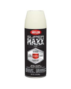 Krylon Supermaxx Paint+Primer; Gloss Ivory; 12 oz. Aerosol