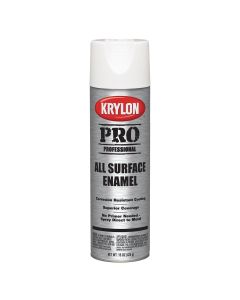 Krylon Professional All-Surface Enamel Paint; Gloss White; 15 oz. Aerosol