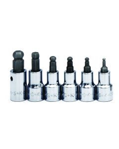 6 pc. 3/8" Drive Fract SAE Ball Hex Bit Socket Set