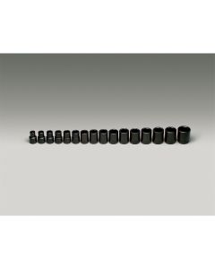 1/2"Dr 6PtStdMMImp Skt Set 16P
