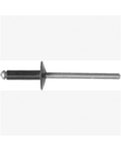 Alum Rivet Stl Mandrel Wheel Opening Vw, Hole: 5/32", Panel/grip: 1/4"-3/8", Flange: 15/32", Qty
