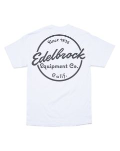 Edelbrock Since 1938 White T-Shirt, XL