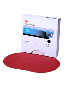 3M Red Abrasive Stikit Disc, 8" P80D, 25 Per Box