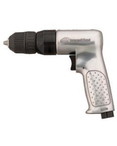 Air Drill, 1/2" Industrial Grade Keyless Chuck, 400 RPM, Auxillary Side Handle, 3.2 lbs