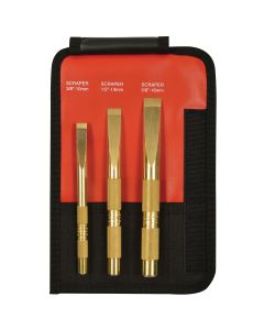 Mayhew 3-Piece Brass Scraper Set