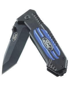 Ford Tools Folding Knife, Black & Blue Handle