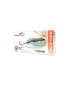 MICRO-TOUCH DENTA-GLOVE Latex HydraCare Gloves - Disposable, Powder Free, Exam Grade, Size Small (Pa