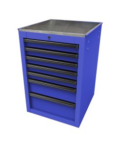 Homak Mfg. RS PRO 22 in. 7-Drawer Side Cabinet, Blue