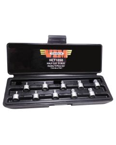 10-Piece Half Cut TORX Driver Set, T10 thru T50