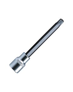 VIM Tools XZN6 12-Point Triple Square, 4 in. L Bit and Holder, Black Bit with 1/4 in. Square Drive Satin Chrome Knurled Holder