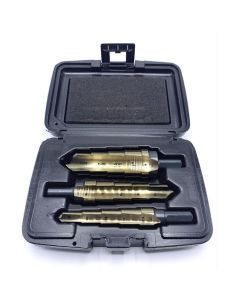 KNK3KK4SR image(0) - KnKut 3 Piece Hole Expansion Step Reamer Set
