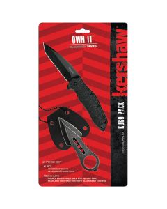 KER1835TBLKLITX image(0) - OWN IT BLACKWASH SERIES KURO KNIFE 2 PAC