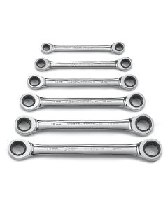 KDT9260 image(0) - WRENCH RATCHETING DBLE BOX END SET MET 6 PC GEARWR