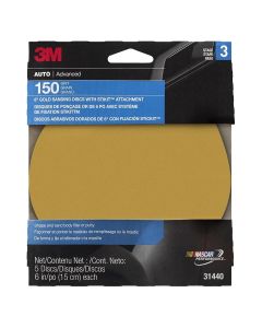 MMM31440 image(0) - DISC ROLLS-GOLD STIKIT 6" P150 5/PK 10/CASE