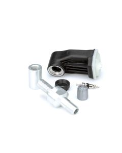 Schrader 90? Programmable EZ-sensor (Clamp-In, 314.9/315/433MHz) with Silver Straight Valve
