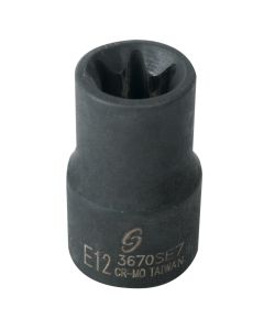 3/8" Dr. External Star Impact Socket E12