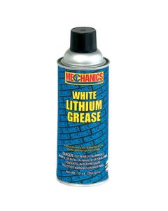 White Lithium Grease, Penetrates Quickly, Stays In Place, Repels Moisture, 10 oz Can, Case of 12