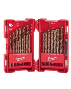 29-Piece Cobalt Red Helix Drill Bit Set