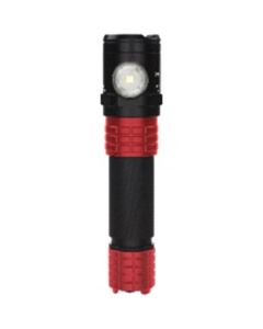 Xtreme Lumens Flashlight/Floodlight/Dual-Light w/ 900/500/250 Lumens, Red/Black